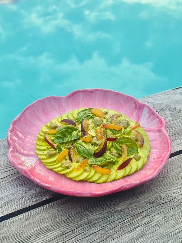 Zucchini & plum carpaccio — photo 2