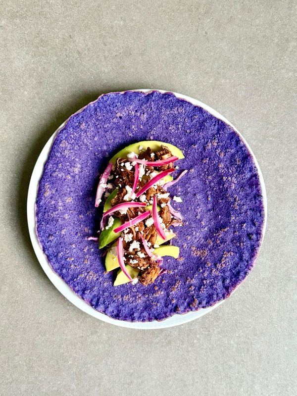 Purple Mexican-style tacos — photo 3