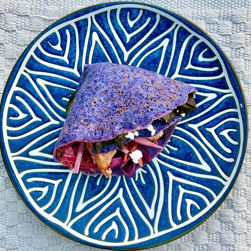 Purple Mexican-style tacos — photo 4