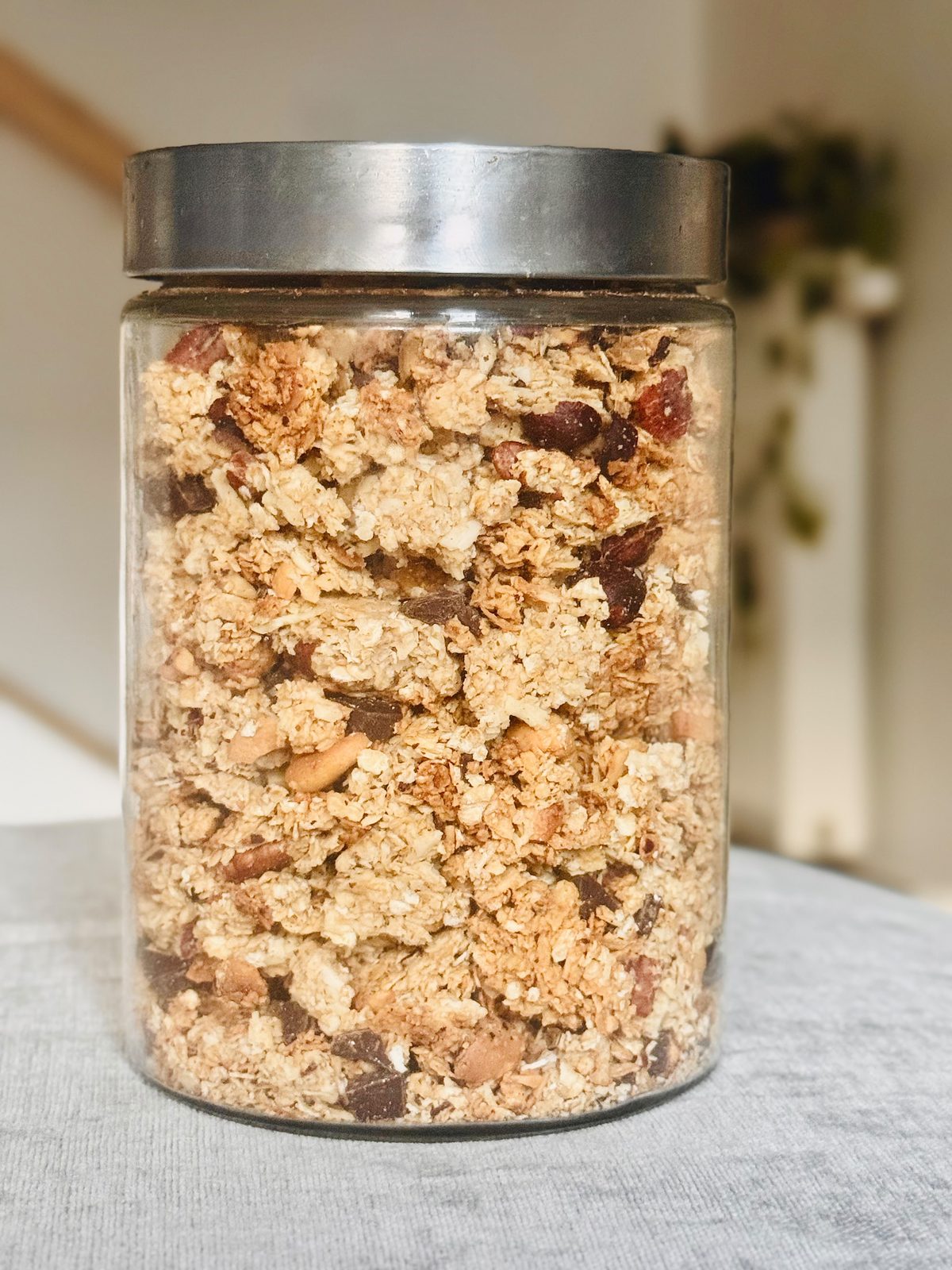 Chunky dark chocolate & mixed nut homemade granola
