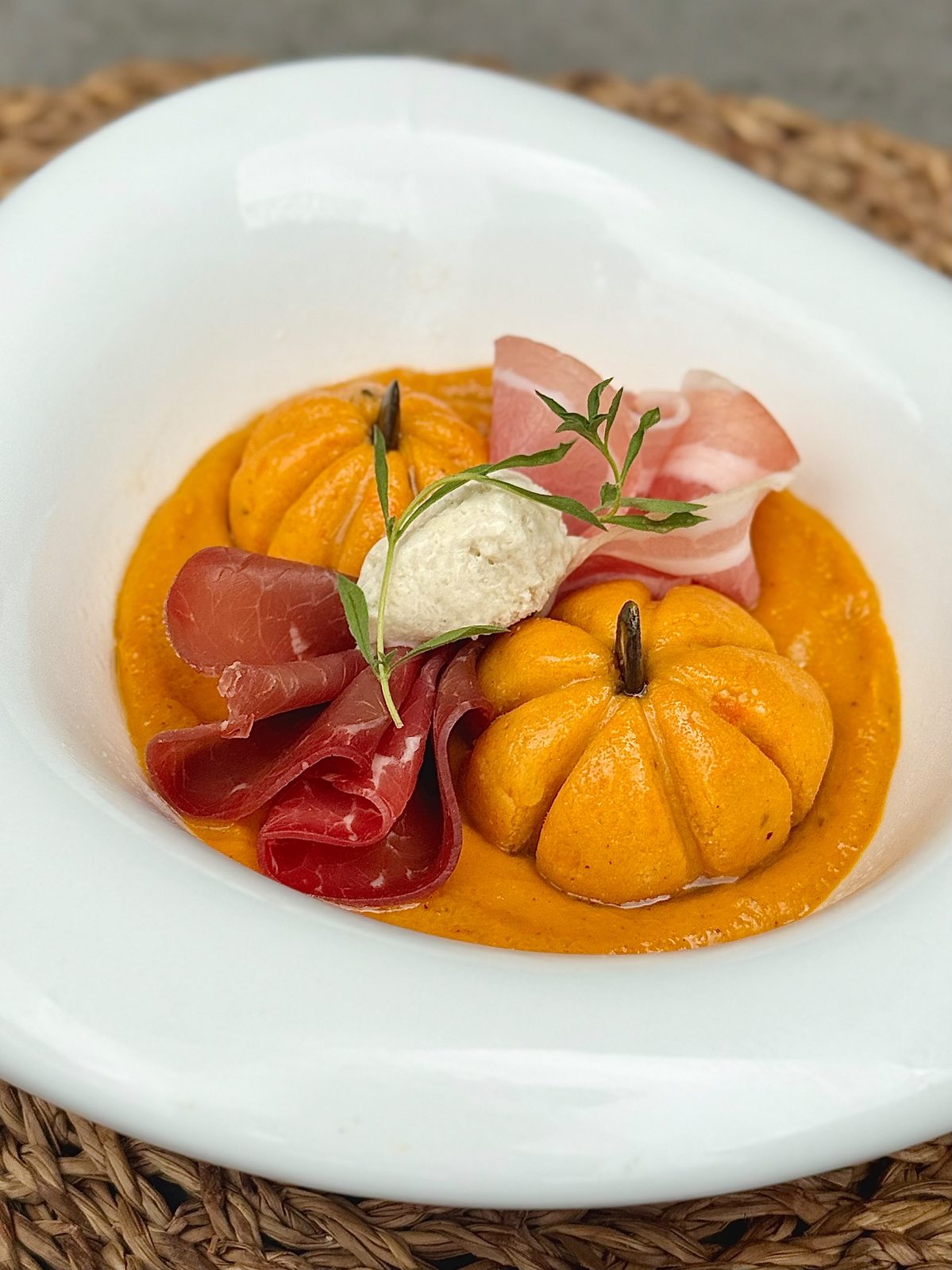 Halloween-style sweet potato gnocchi